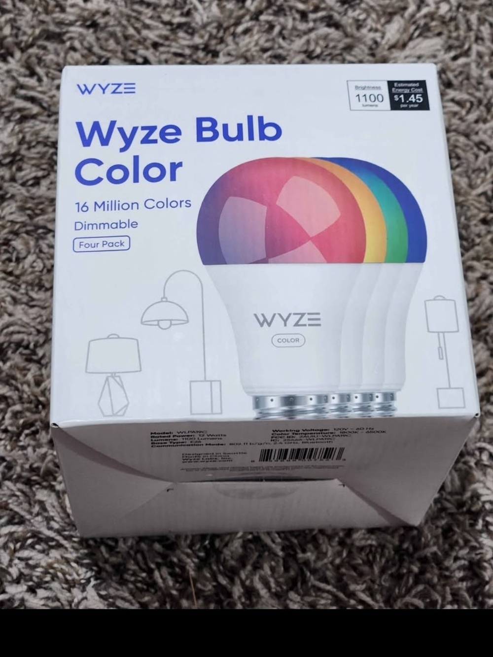 Wyze Bulb Color (White) - 4 Pack
